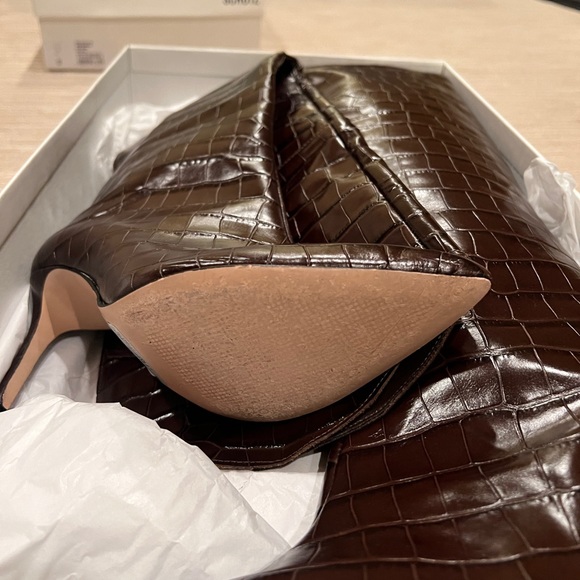 SCHUTZ Maryana Over the Knee Leather Boot Brown - Picture 4 of 6